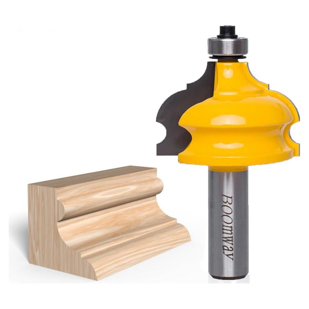 Fresa de Molduras Boomway 1.27cm Mango Cortador Semirredondo