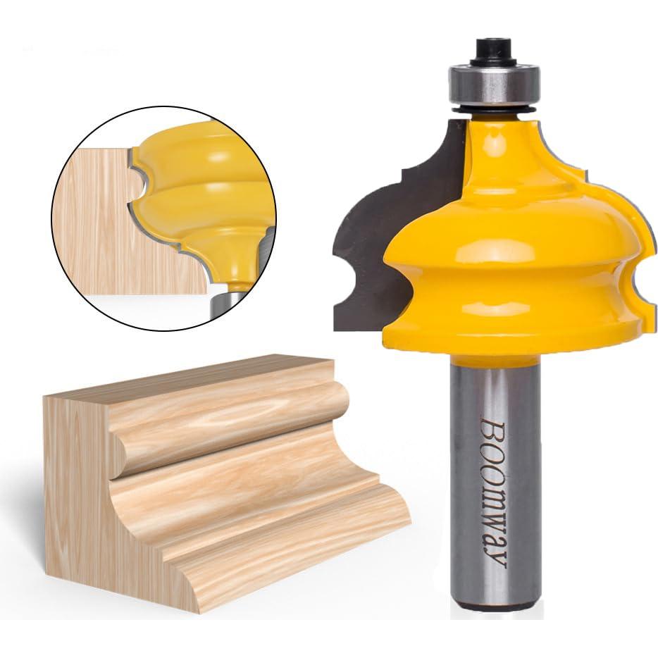 Fresa de Molduras Boomway 1.27cm Mango Cortador Semirredondo