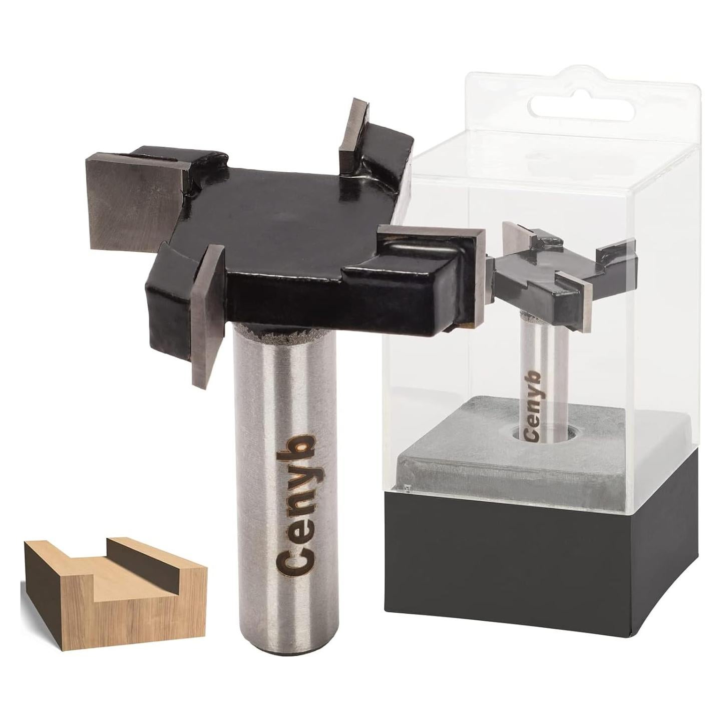 Fresa CNC 4 Alas Cenyb 1/2" Eje 5,08 cm Corte Madera