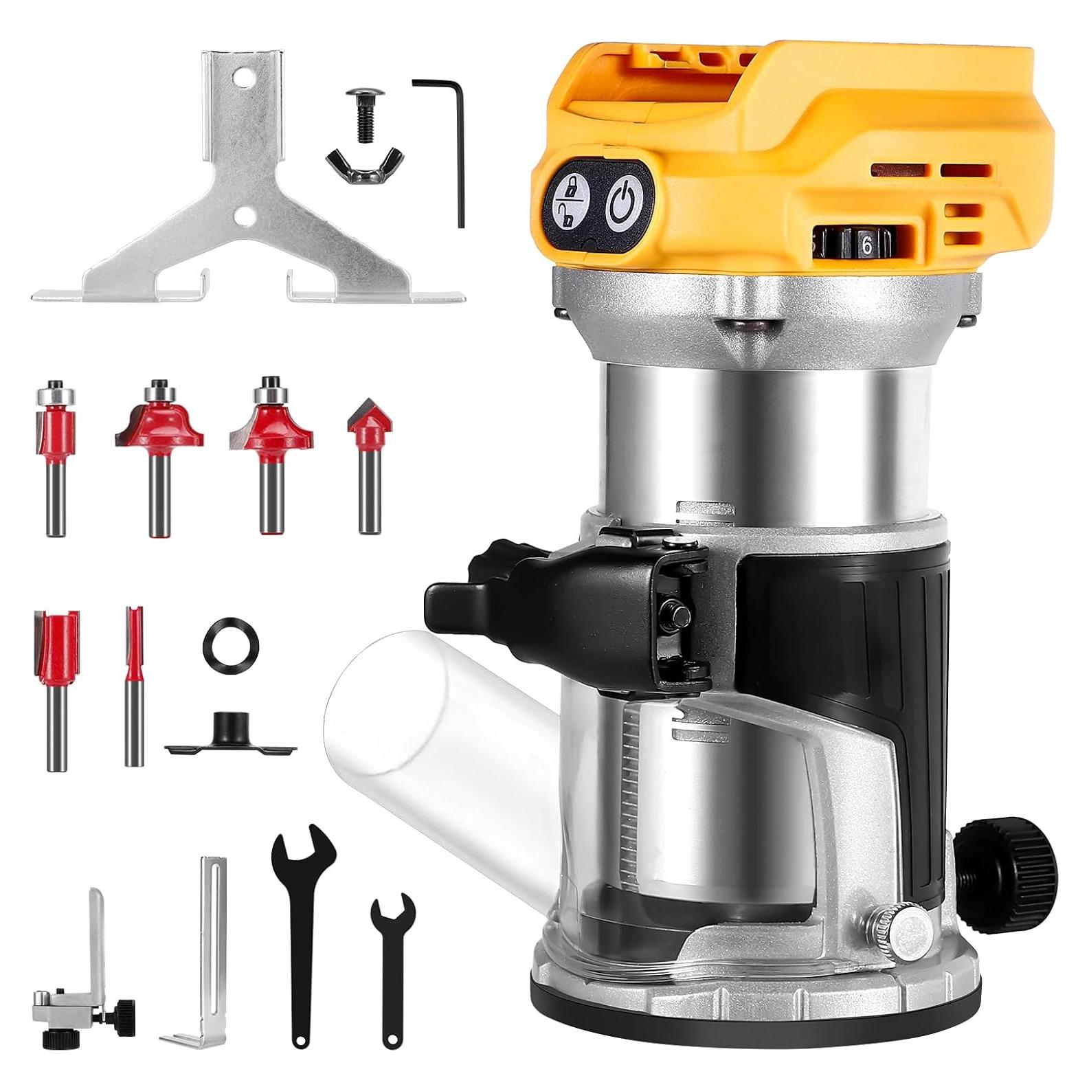 Router inalámbrico DeWalt 20V MAX 600W 6 velocidades 29,000 RPM