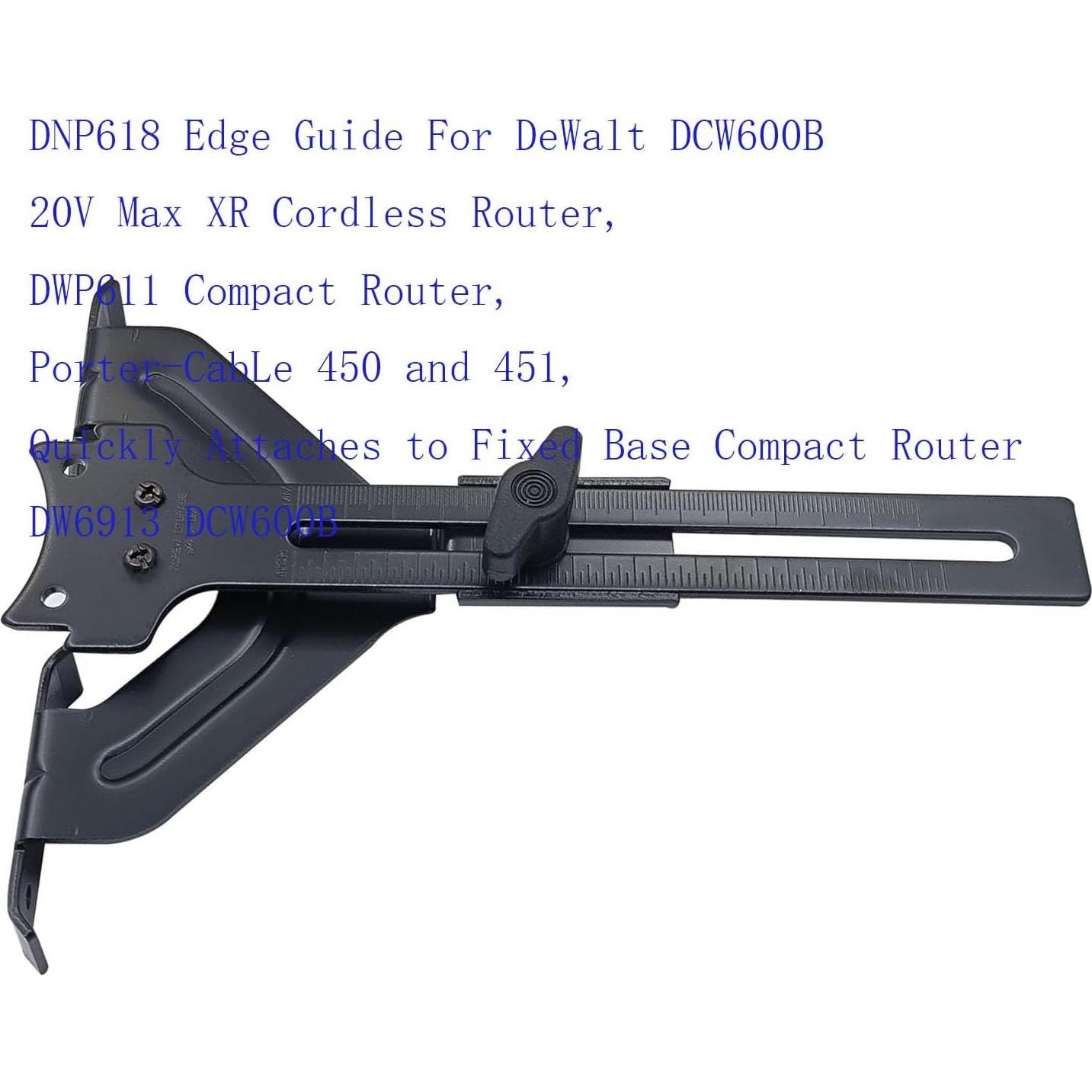 Guía de Bisel DNP618 para Router DeWalt DCW600B y DWP611