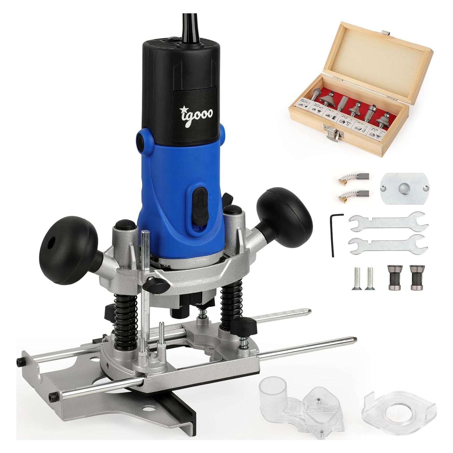 Router Eléctrico Igooo ER850 1.25HP 6 Velocidades 850W