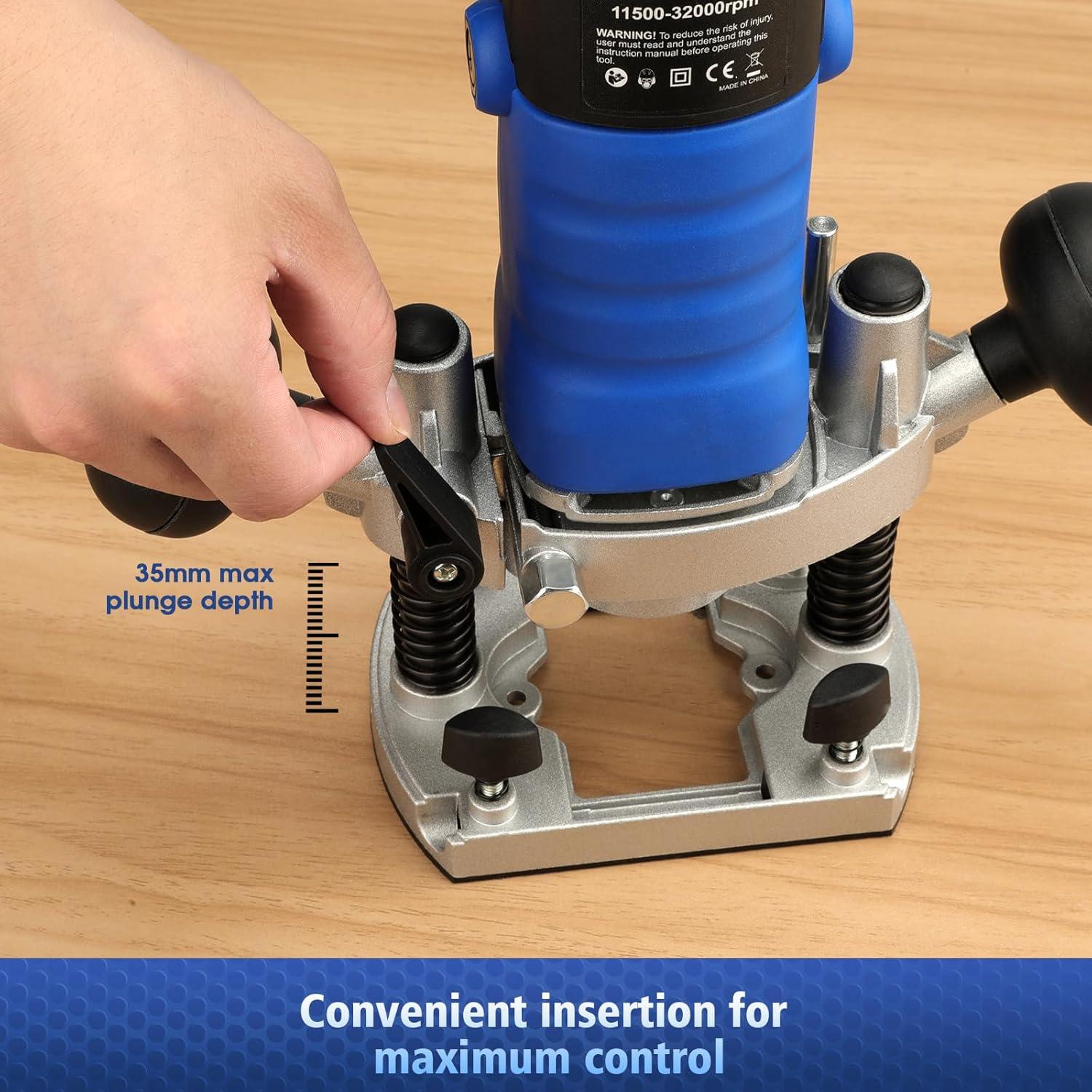 Router Eléctrico Igooo ER850 1.25HP 6 Velocidades 850W