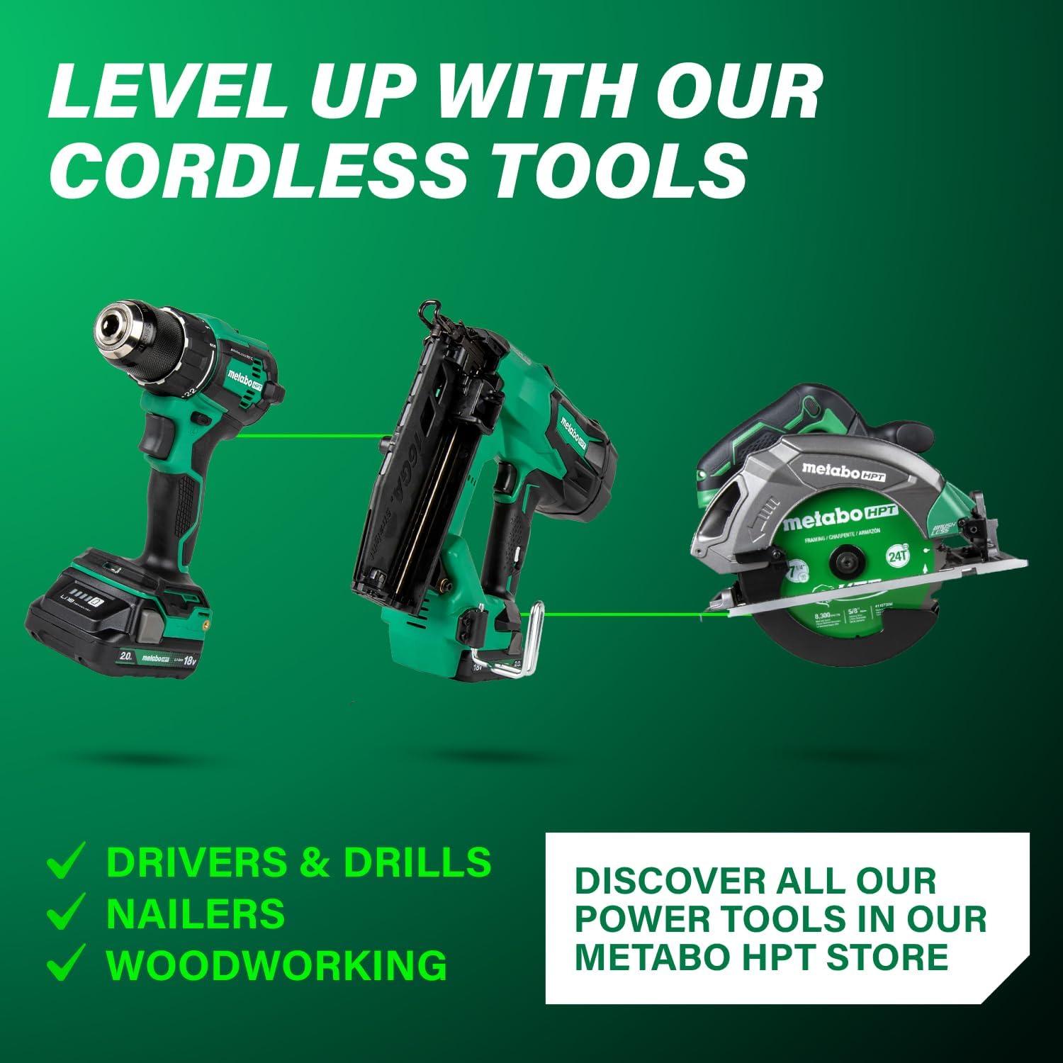 Router de Recorte Inalámbrico Metabo HPT 18V, 10,000-30,000 RPM