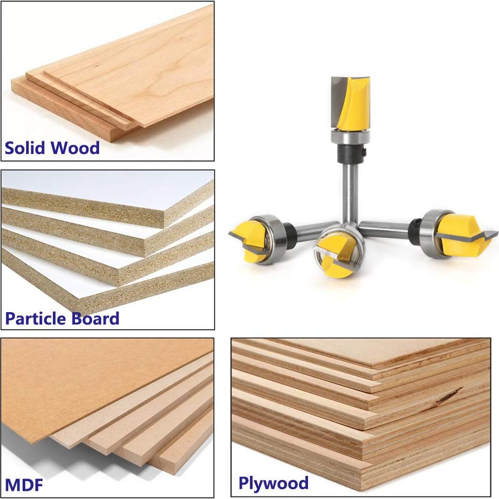 Juego de 4 Fresas Yakamoz para Mortajas de Bisagra