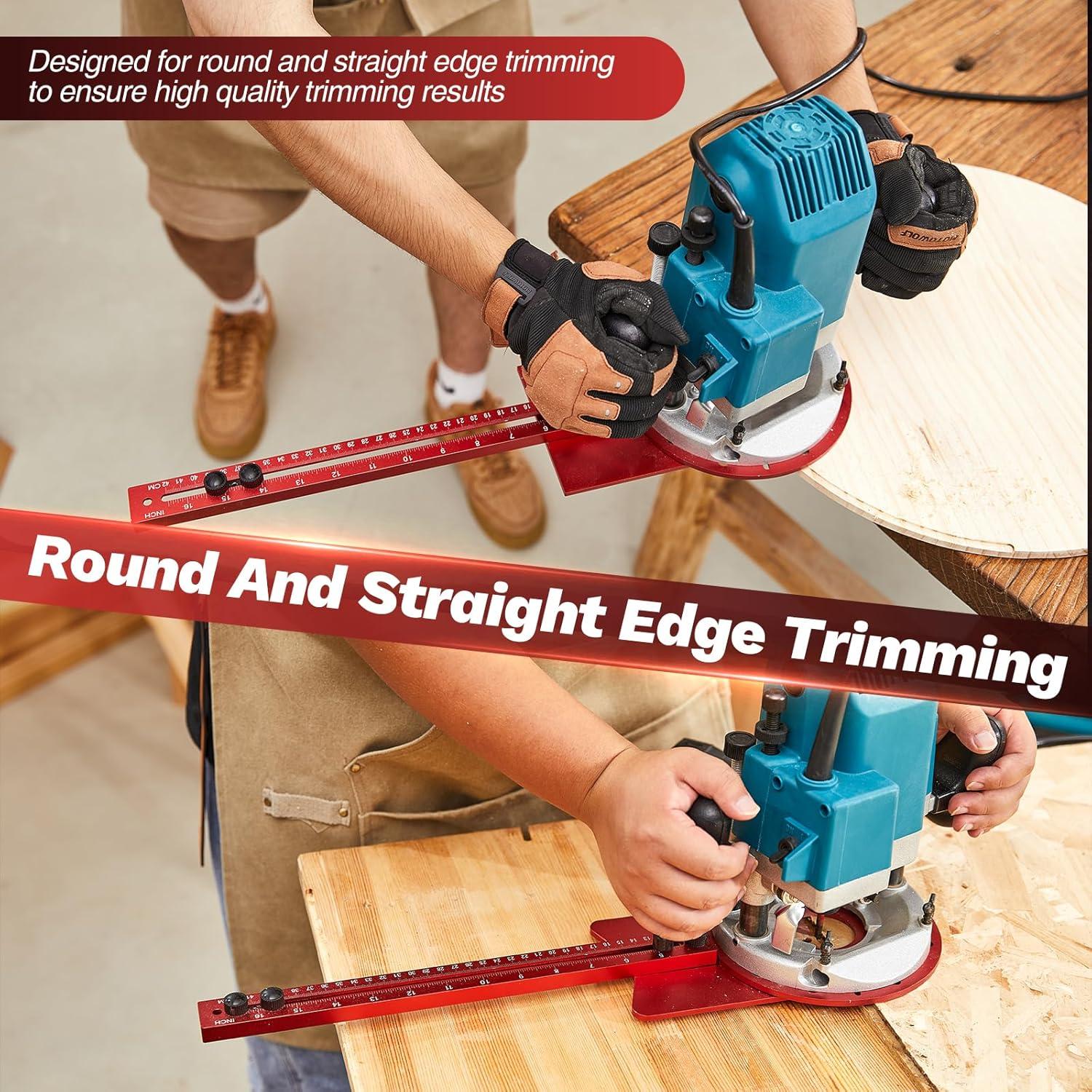 Plantilla de Fresado Saker Universal 38x18cm Aluminio Rojo