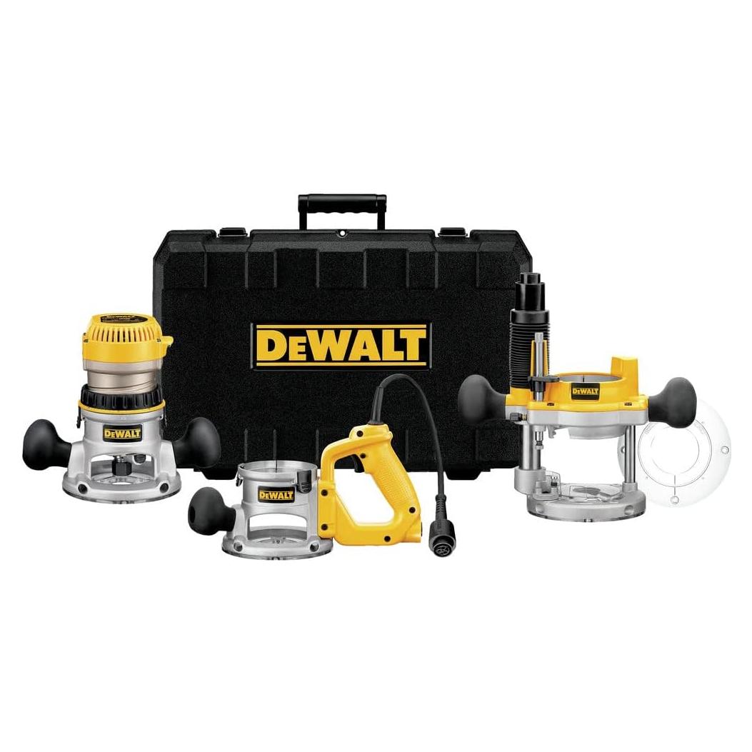 Router DEWALT DW618B3 2.25 HP 12 Amperios 3 Bases