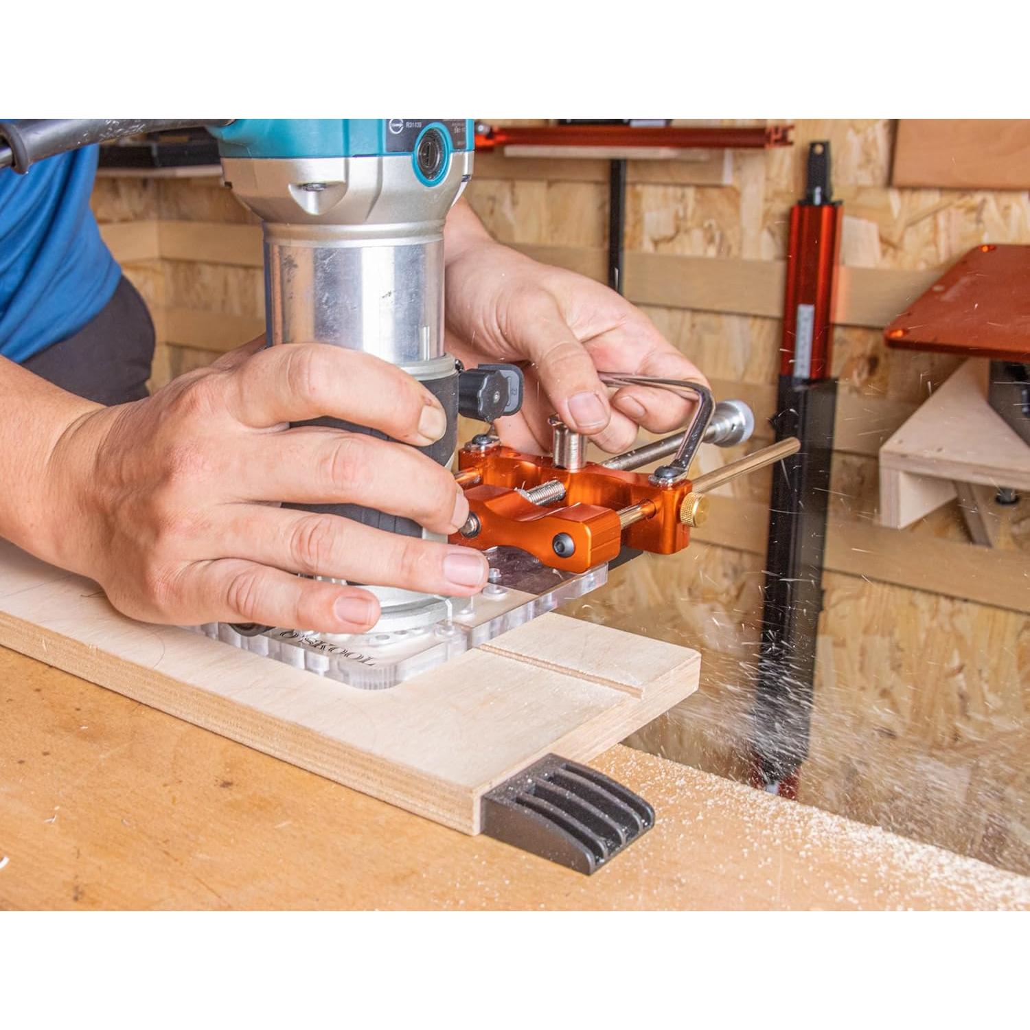 Adaptador de Riel Guía para Router O'SKOOL RTA010 Aluminio