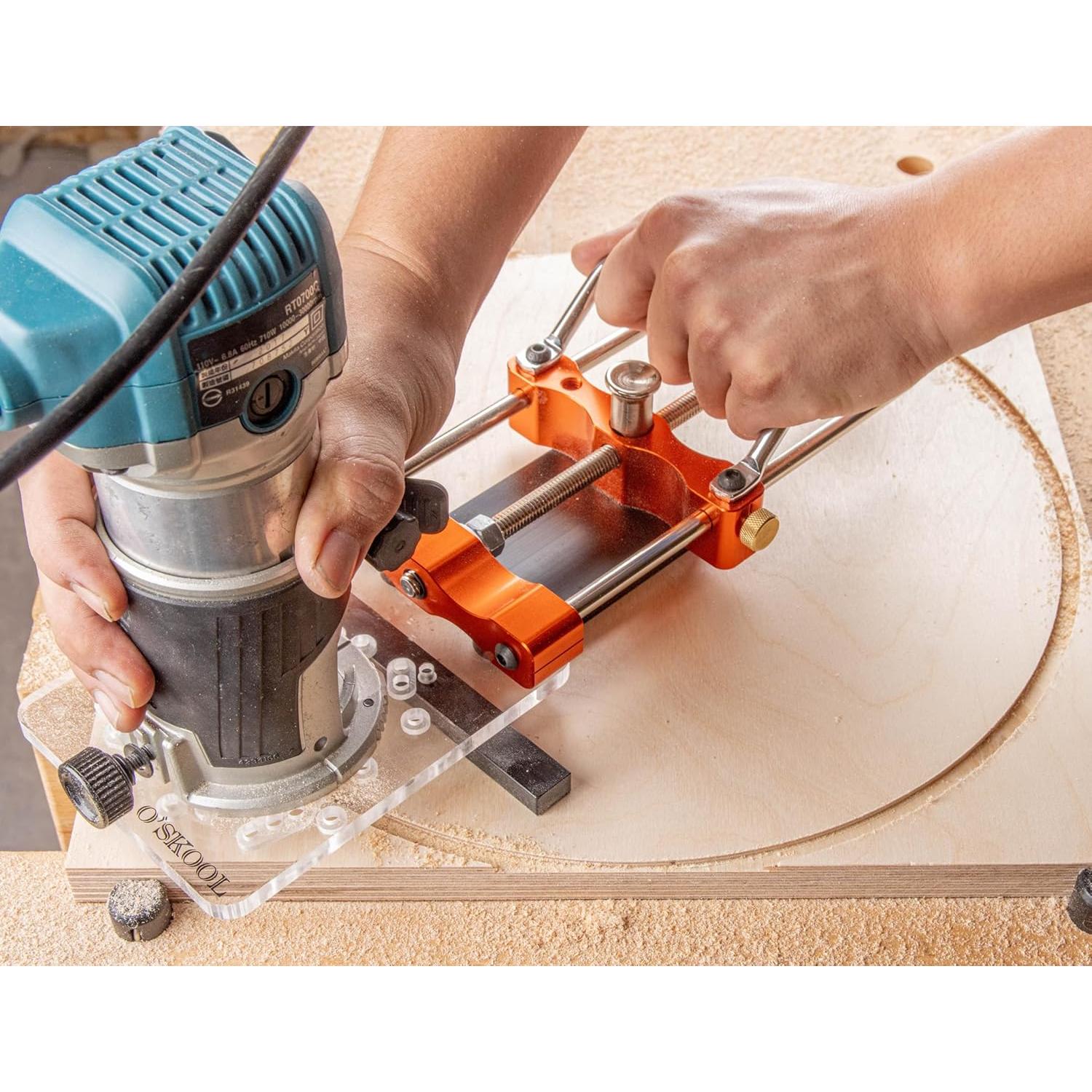 Adaptador de Riel Guía para Router O'SKOOL RTA010 Aluminio