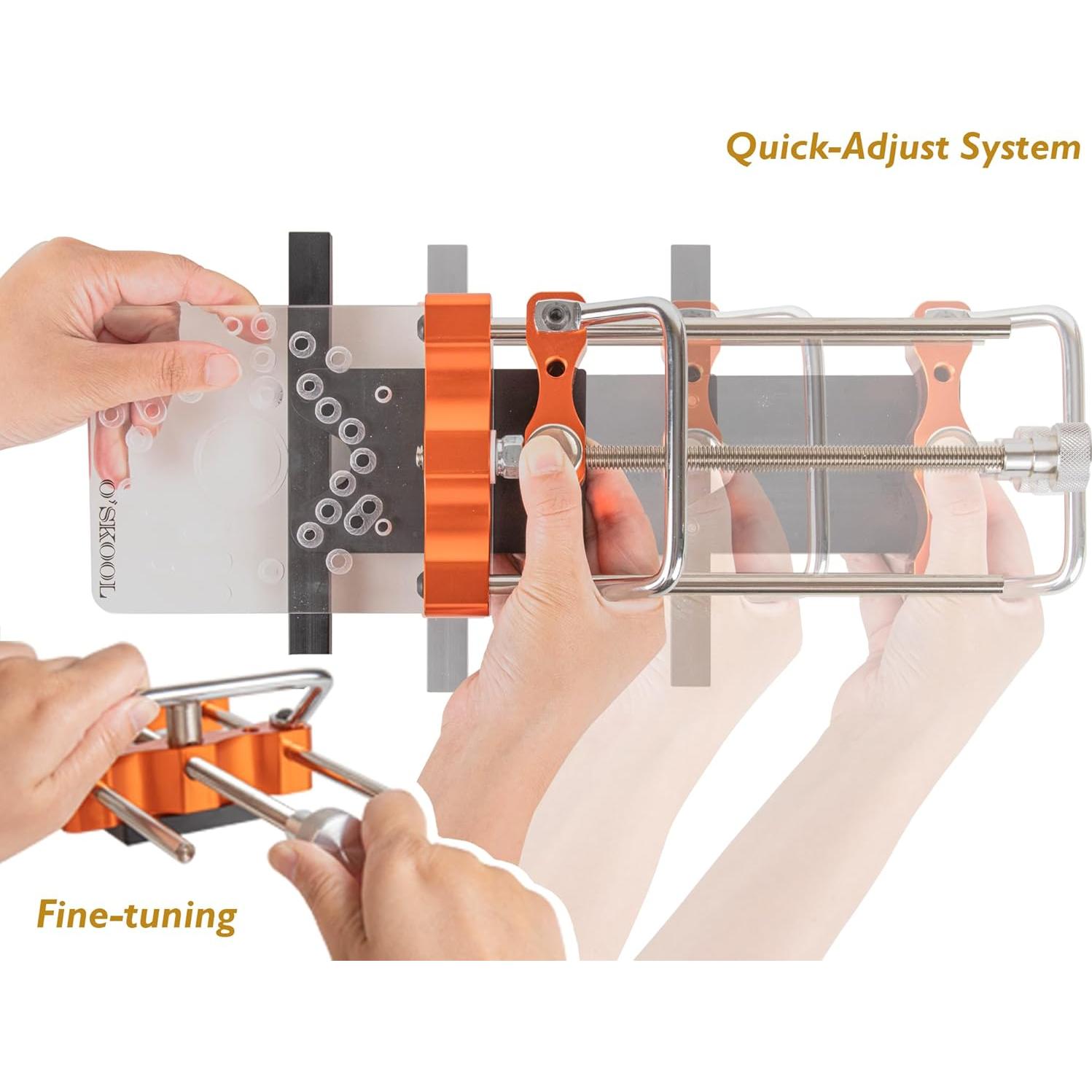 Adaptador de Riel Guía para Router O'SKOOL RTA010 Aluminio