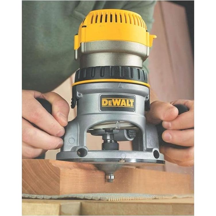 Fresadora DEWALT DW618K 2.25 HP Base Fija Amarillo