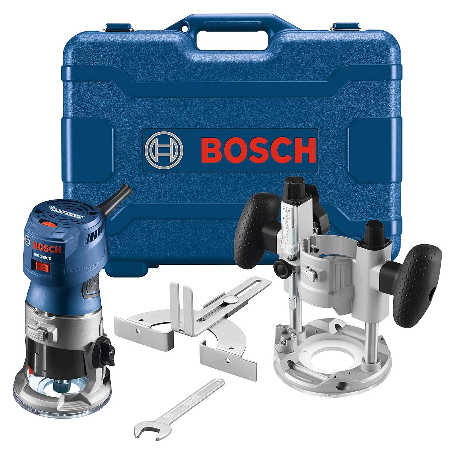 Router de Palma Bosch GKF125CEPK 1.25 HP Velocidad Variable