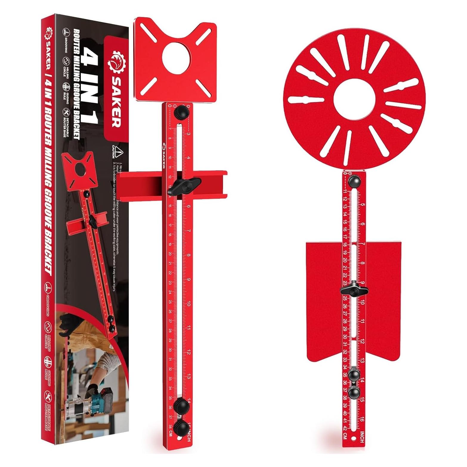 Soporte de Fresado de Router 4 en 1 Saker - Aluminio Versátil