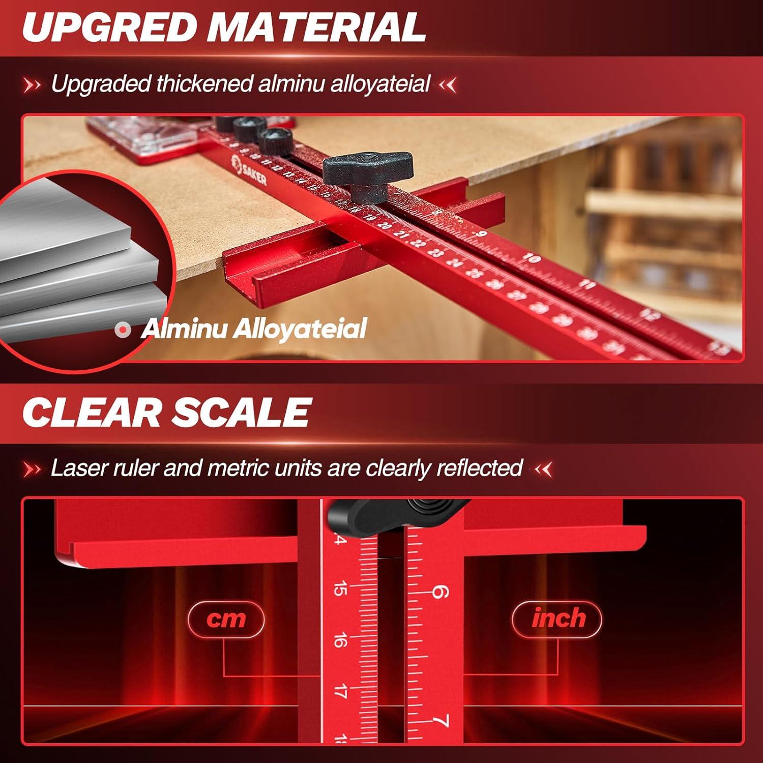 Soporte de Fresado de Router 4 en 1 Saker - Aluminio Versátil