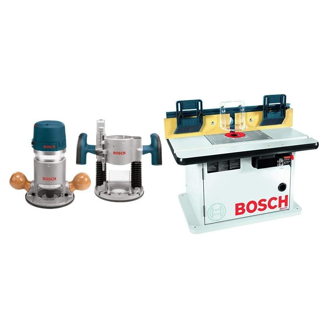 Router de Madera Bosch 1617EVSPK con Mesa RA1171