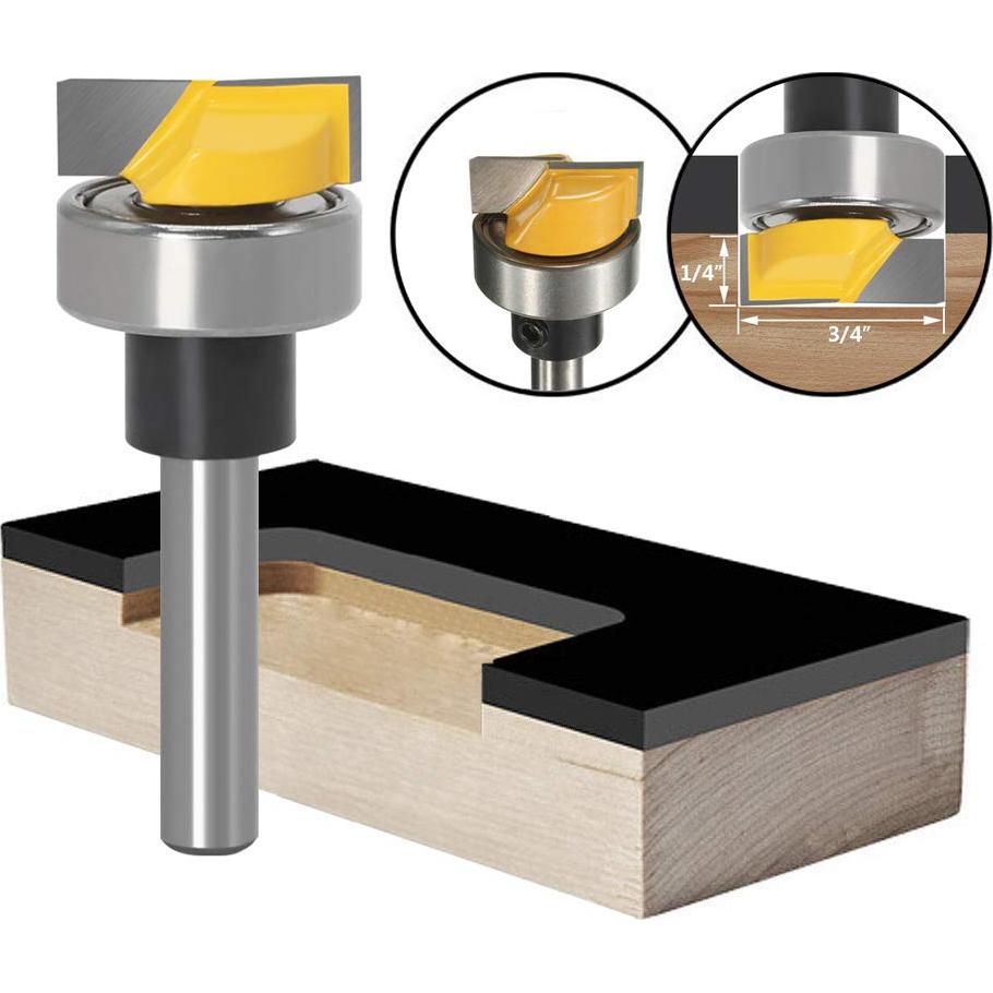 Fresa Mortajadora Yakamoz 1/4" Eje Carburo 19.05 mm