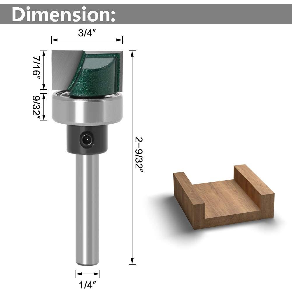 Fresadora de Plantilla Yakamoz 1/4" Eje Mortaja 19mm