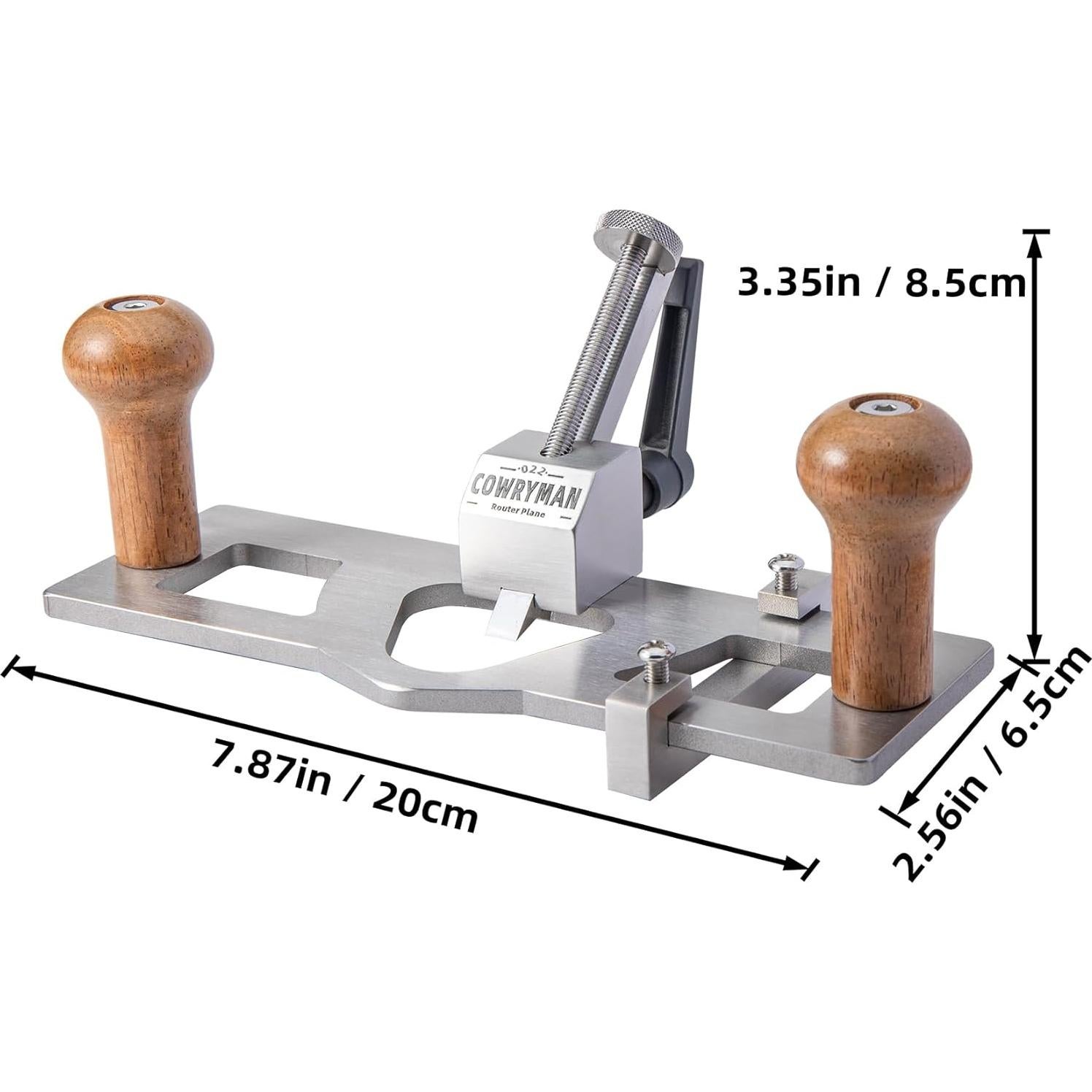 Router Plane Cowryman R022 Acero Inoxidable 20cm