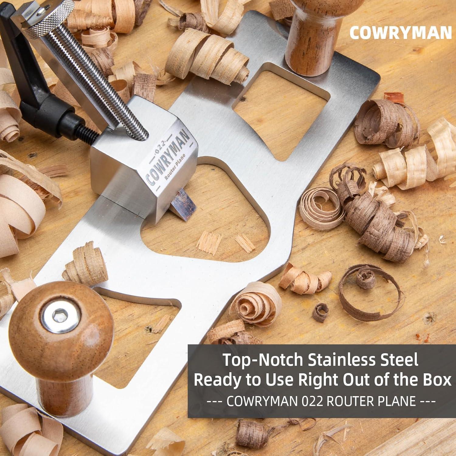Router Plane Cowryman R022 Acero Inoxidable 20cm