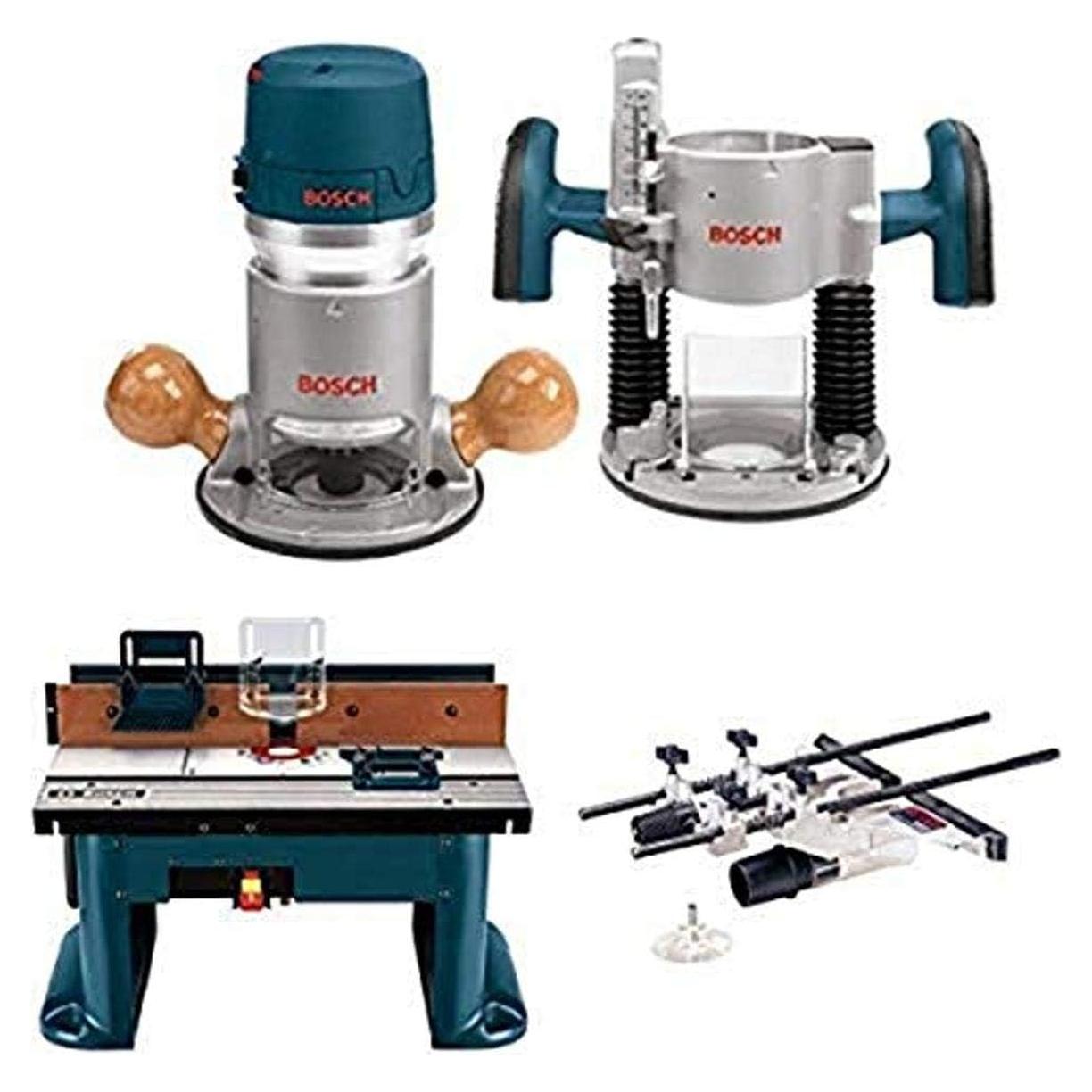 Fresadora Bosch 1617EVSPK 12A 2.25HP con Mesa y Guía