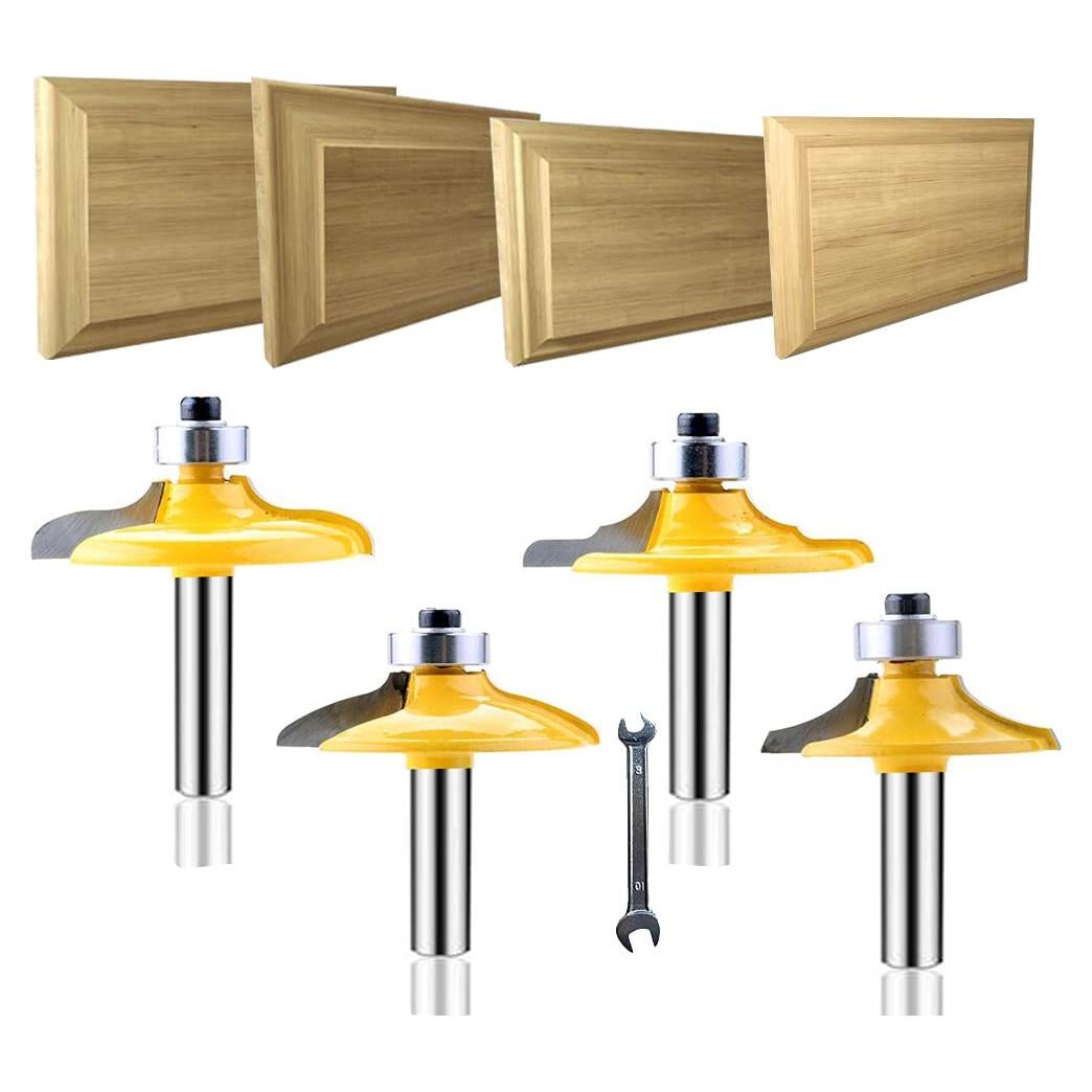 Juego de Brocas de Fresado LEATBUY 4 Piezas para Madera