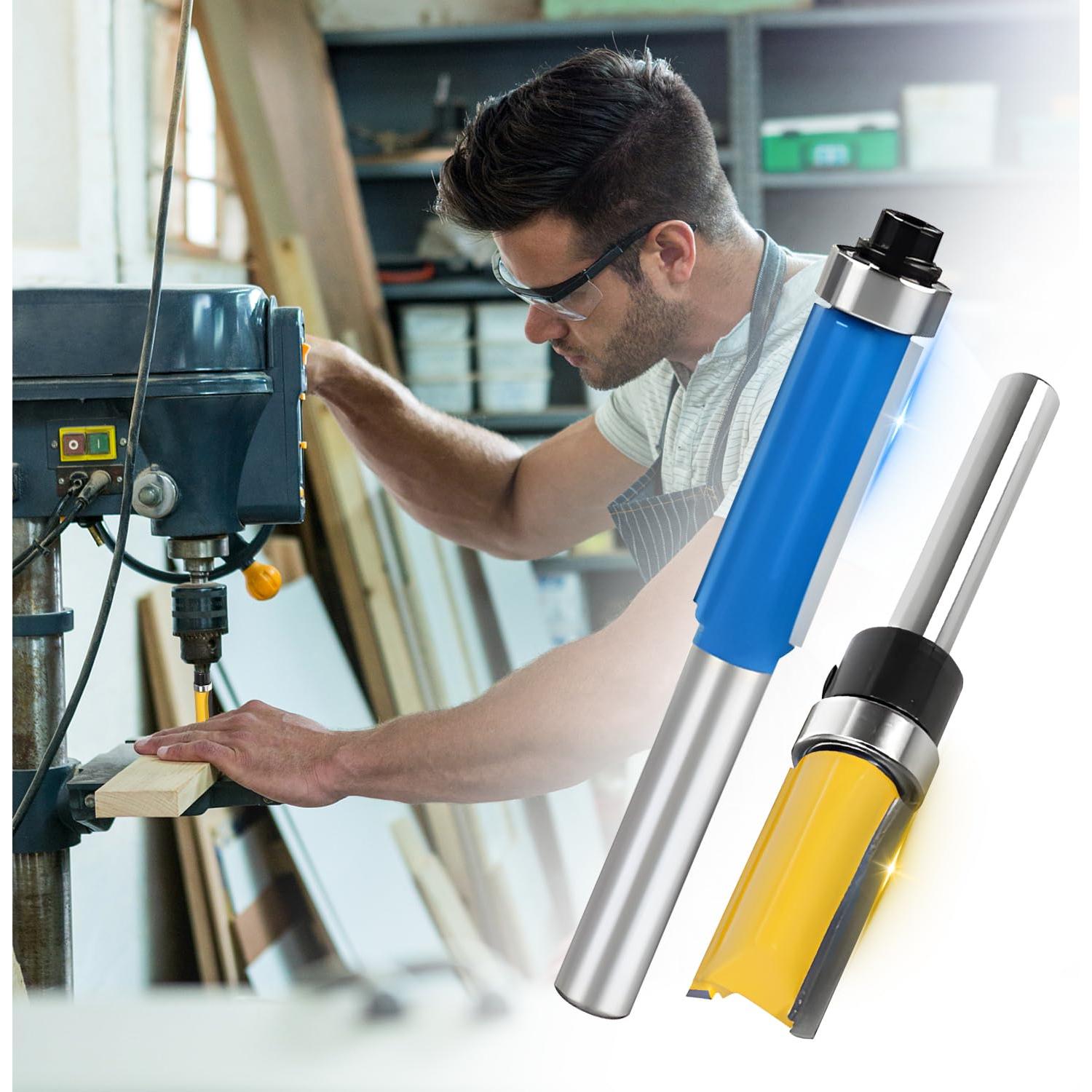 Juego de Brocas para Router GearCan 8 Piezas 1/4"