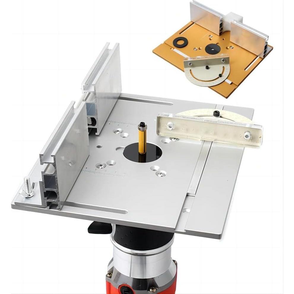 Placa de Inserción Router KETIPED 240x200mm Aluminio Plata