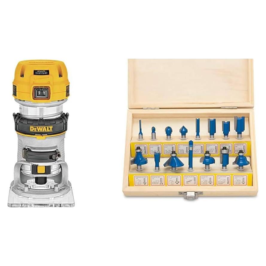 Fresadora DEWALT DWP611 1.25 HP Base Fija Velocidad Variable
