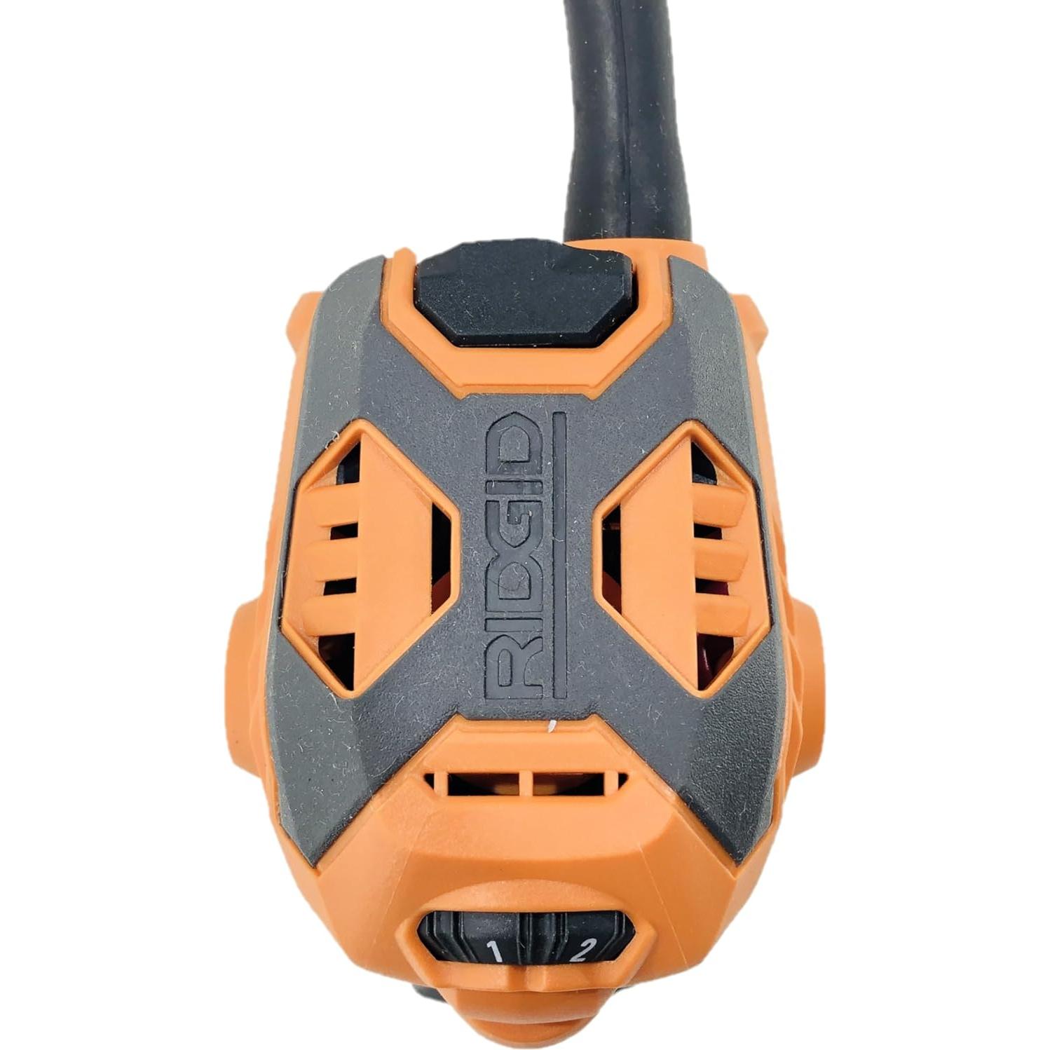 Ridgid 5.5 Amp Corded Compact Power Trim Router With Micro Adjust Dial R24012 (Renewed)