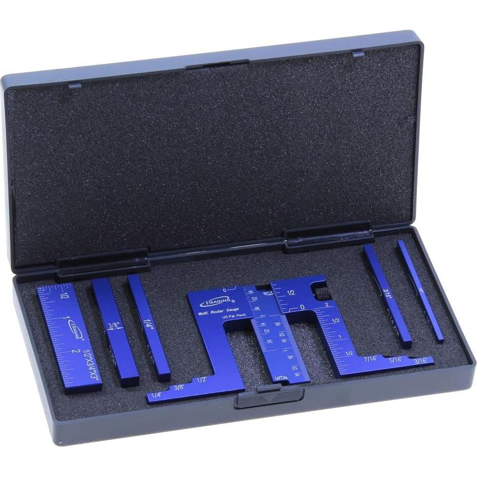 Medidor de Router Ajustable iGaging 36-RG-06 con Barras