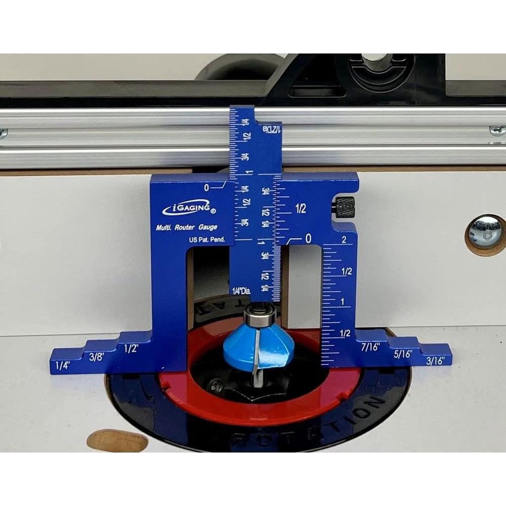 Medidor de Router Ajustable iGaging 36-RG-06 con Barras