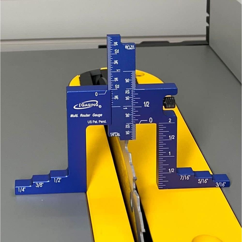 Medidor de Router Ajustable iGaging 36-RG-06 con Barras