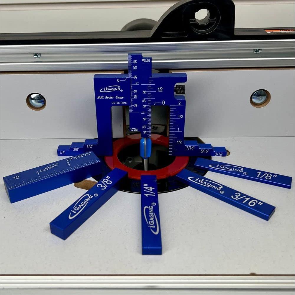 Medidor de Router Ajustable iGaging 36-RG-06 con Barras