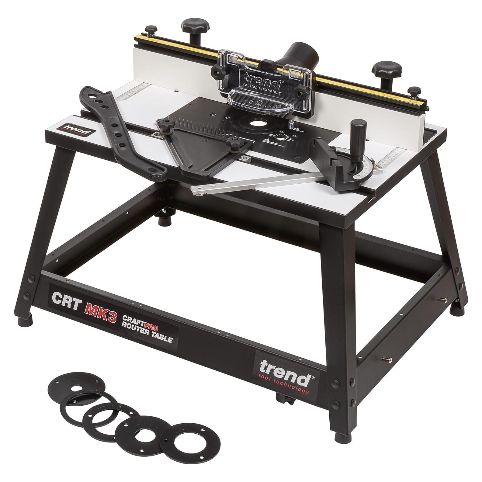 Mesa de Router Portátil Trend CRT/MK3 120V con Valla Ajustable