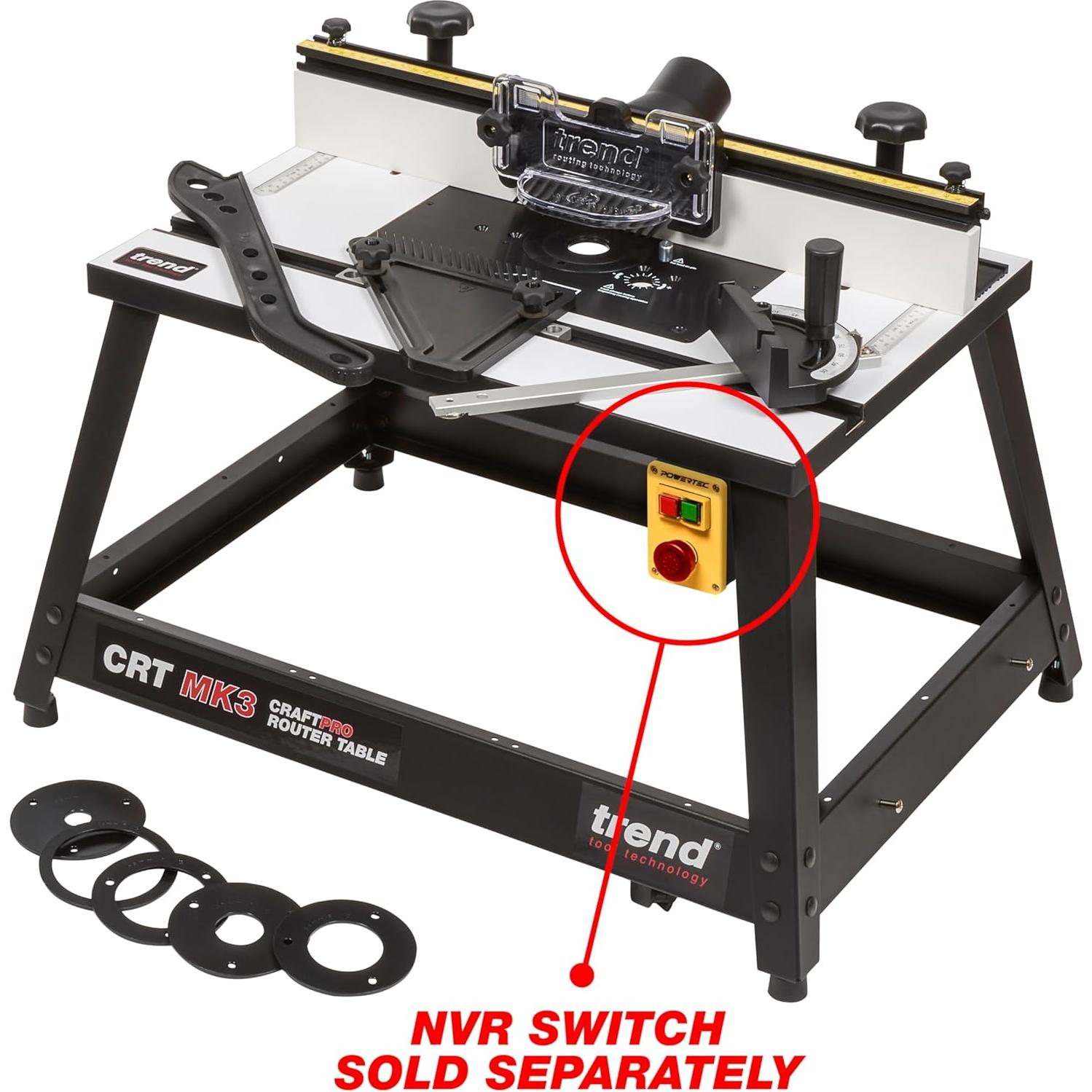 Mesa de Router Portátil Trend CRT/MK3 120V con Valla Ajustable