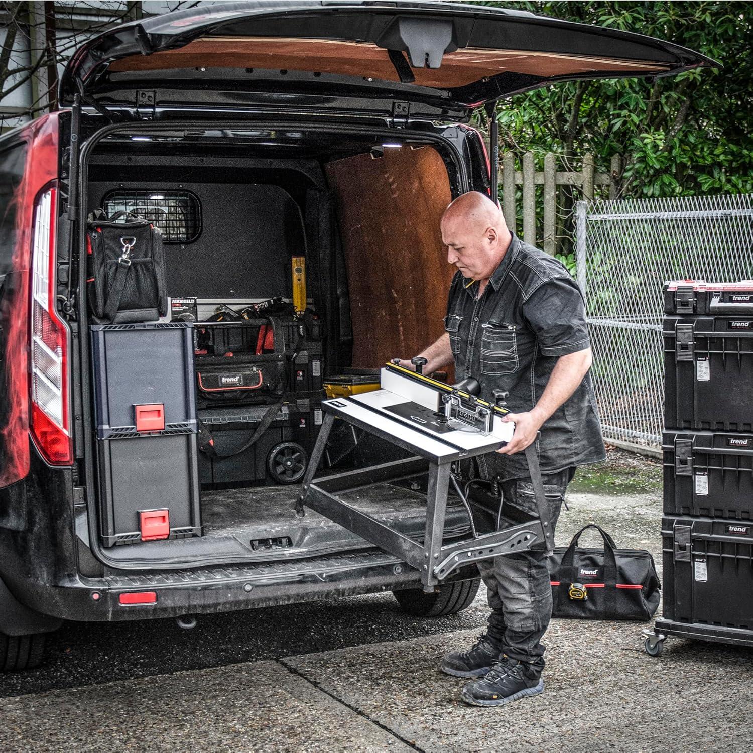 Mesa de Router Portátil Trend CRT/MK3 120V con Valla Ajustable