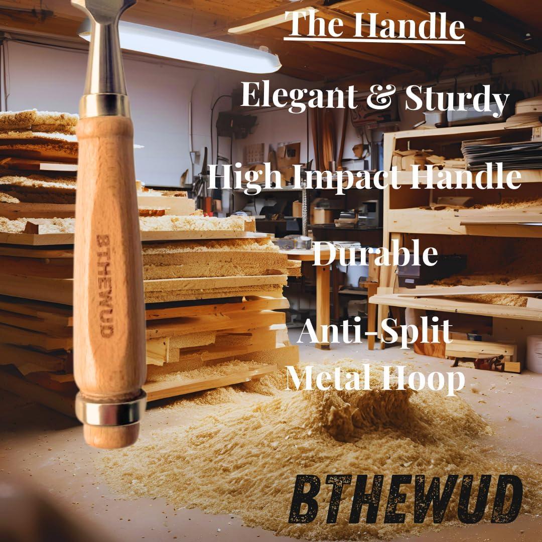 Juego de Cinceles de Madera BTHEWUD 4 Piezas con Bolsa