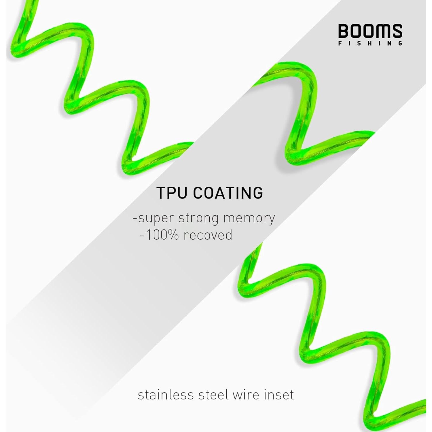 Cuerdas en espiral Booms Fishing T01 para cañas de pescar