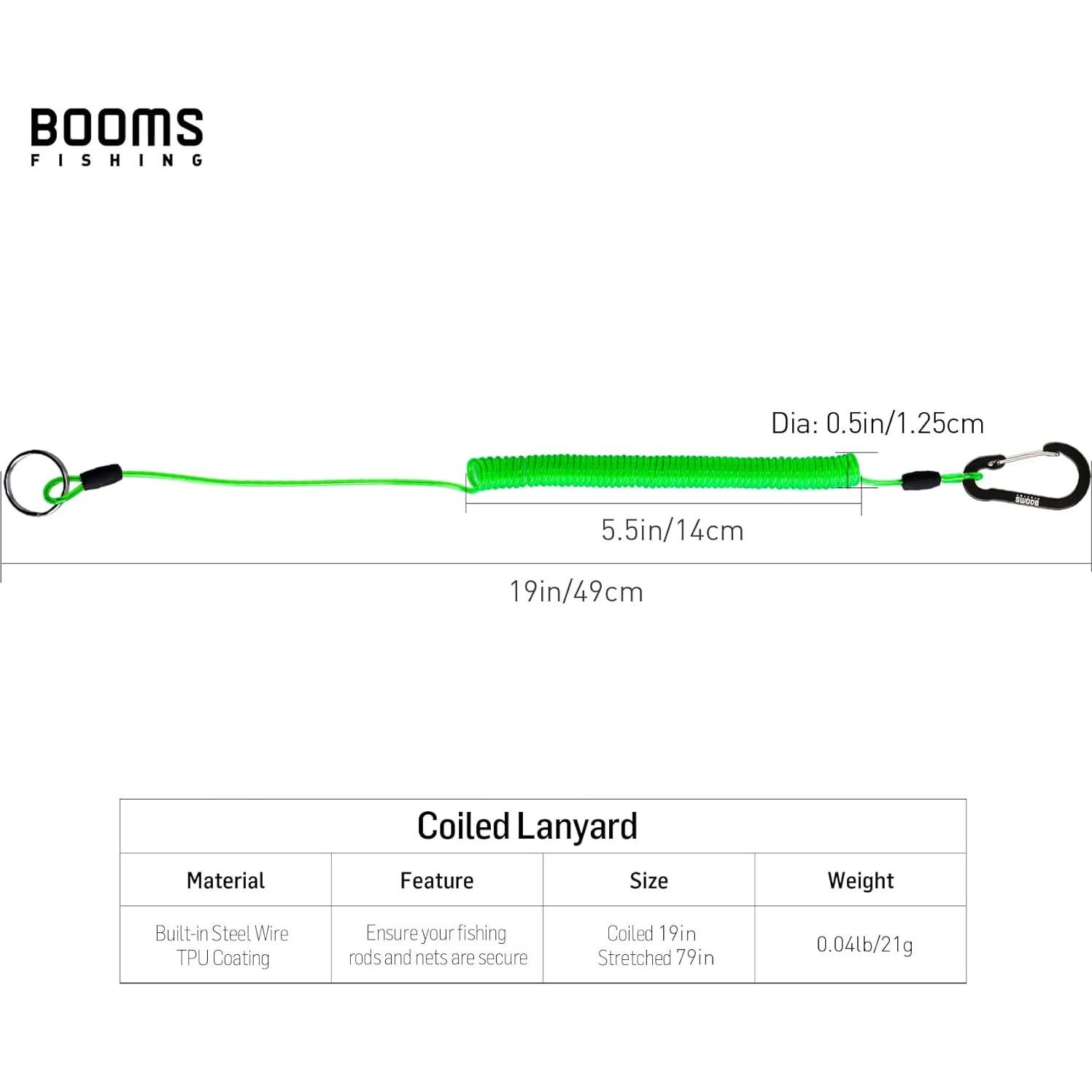 Cuerdas en espiral Booms Fishing T01 para cañas de pescar