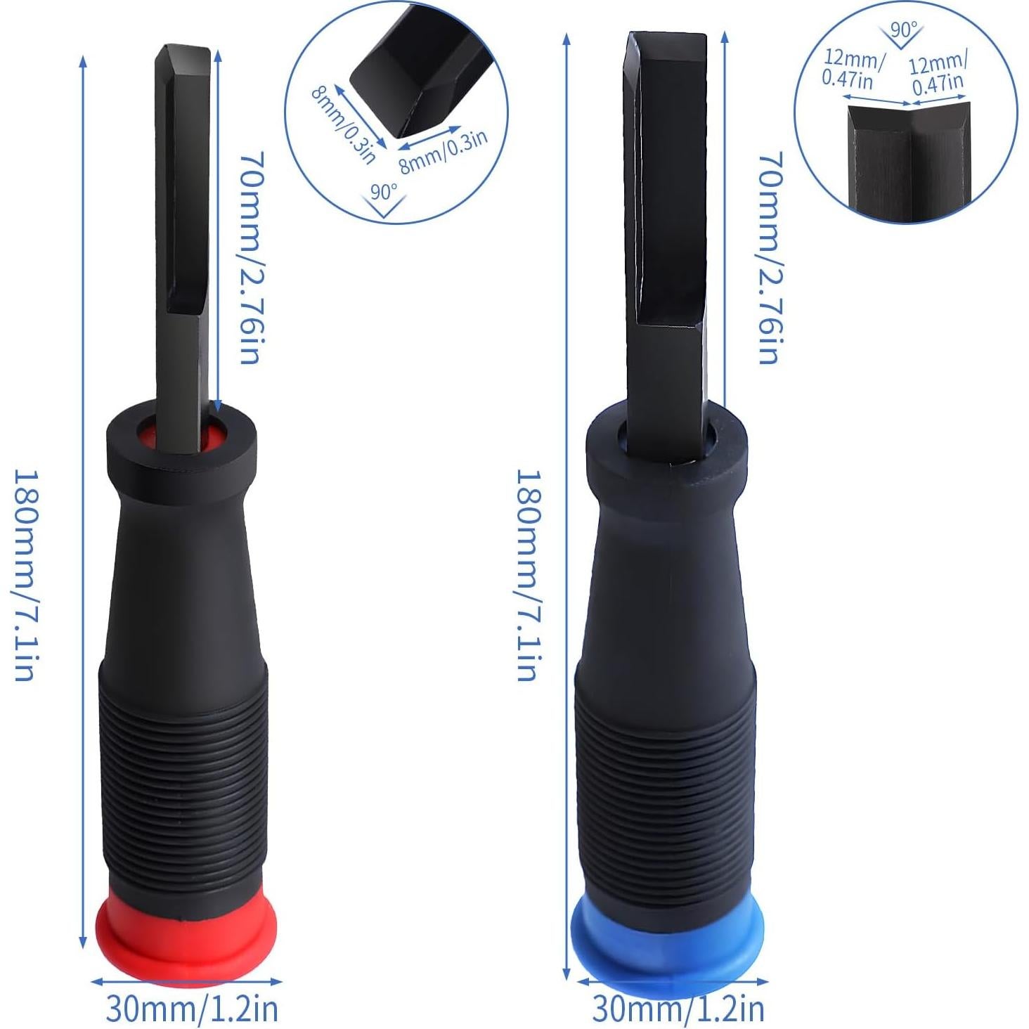 Cincel de Esquina Newbounce 8mm y 12mm para Carpintería