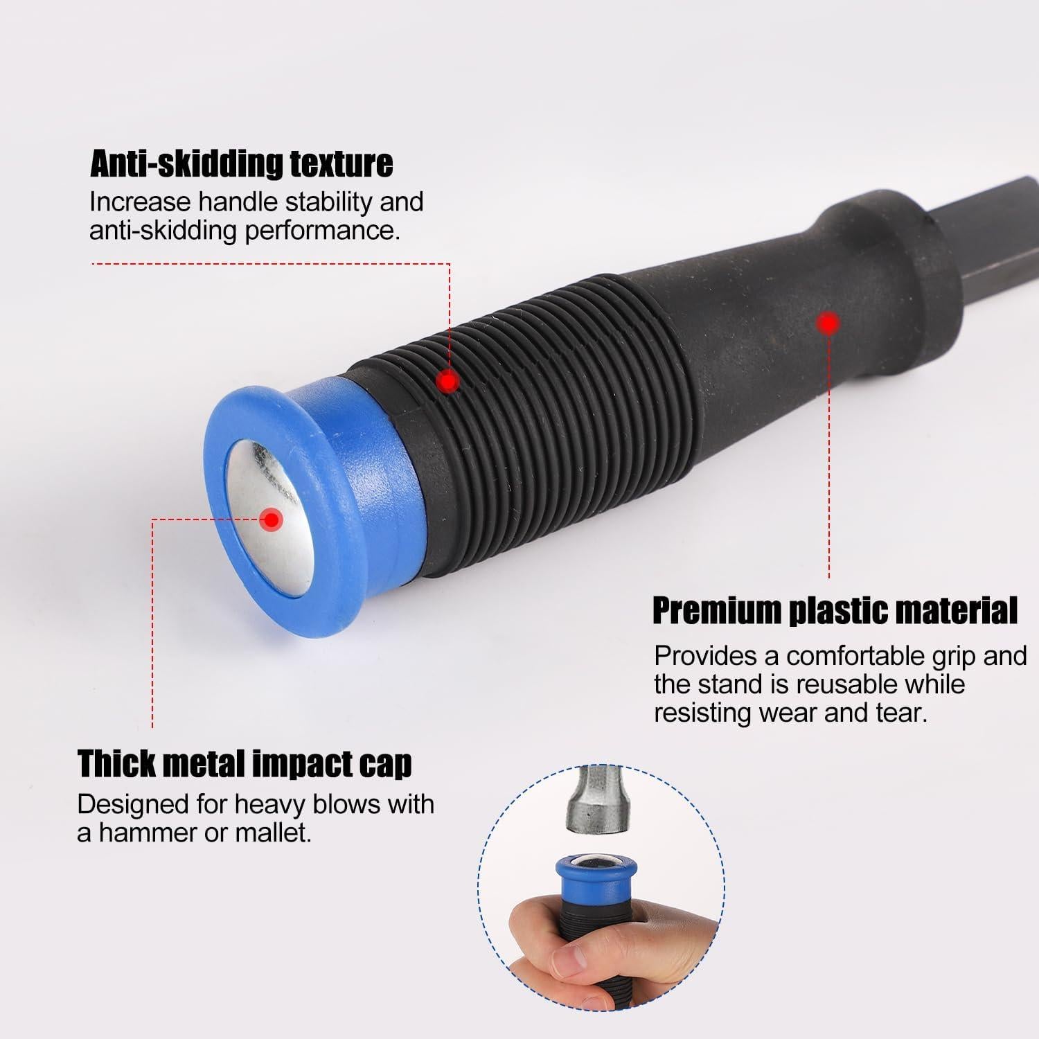 Cincel de Esquina Lasuroa 18x3cm Mango Antideslizante