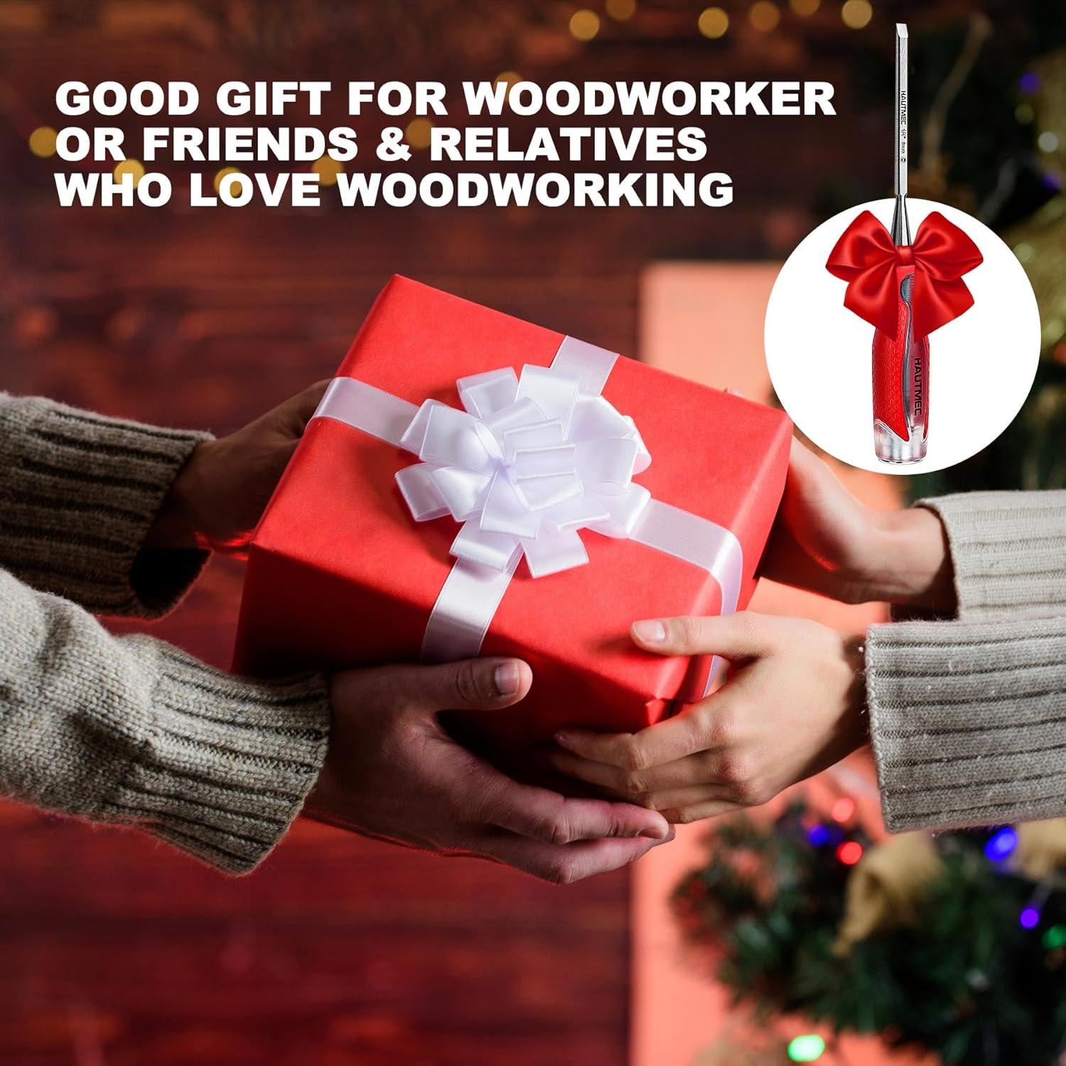 Cincel de Madera HAUTMEC 6mm Acero CRV Mango Antideslizante