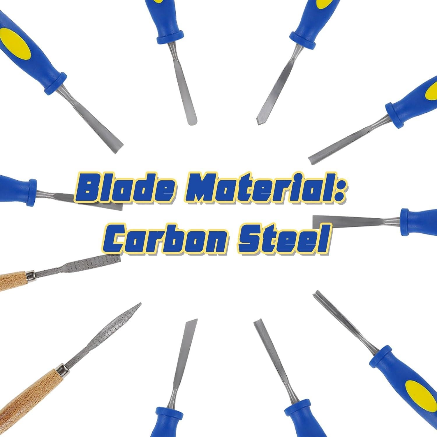 Juego de Cinceles de Madera Lulu Home 13 Piezas