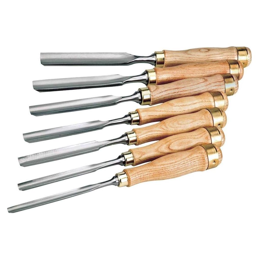 Juego de Cinceles de Gubia Woodstock D3780, 7 Piezas