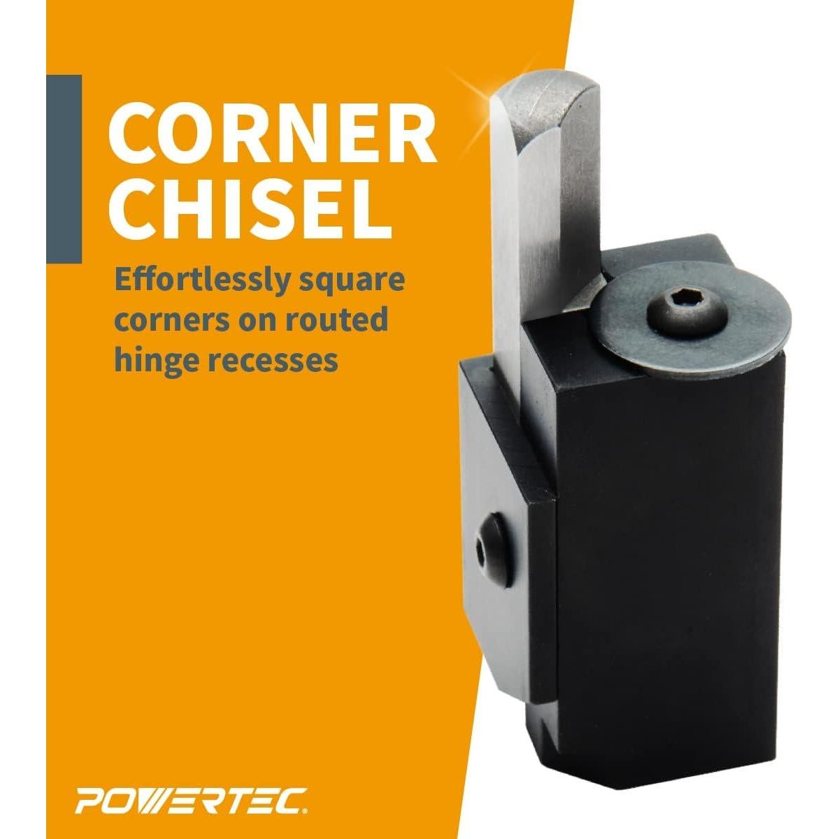 Cincel de Esquina POWERTEC 3/8" HSS para Carpintería