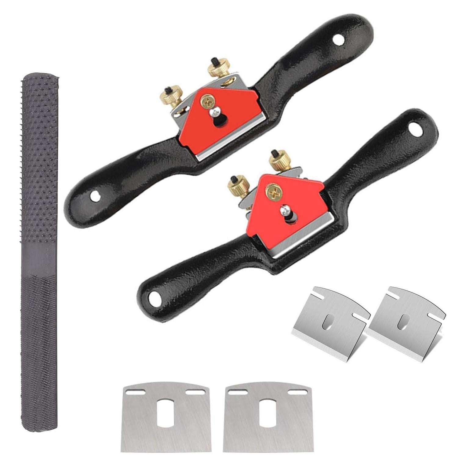 Juego de Cuchillas Ajustables SIXWOOD 2pcs con Lima 200mm