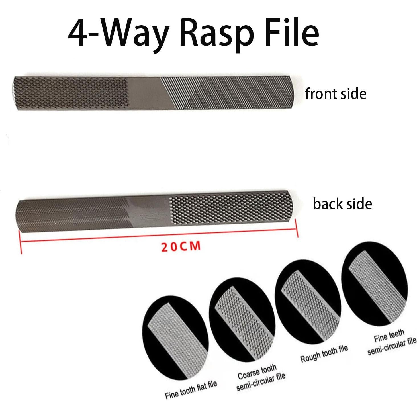 Juego de Cuchillas Ajustables SIXWOOD 2pcs con Lima 200mm