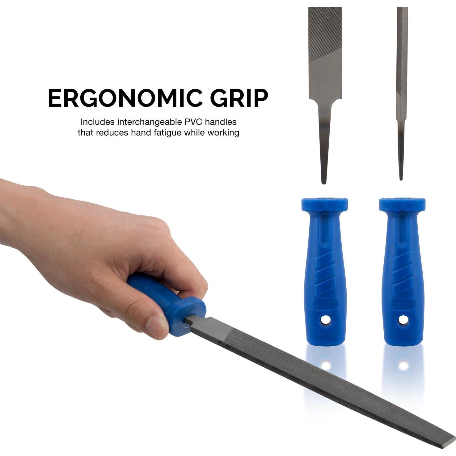 Juego de Lima y Raspador NEIKO 12 Piezas Acero al Carbono