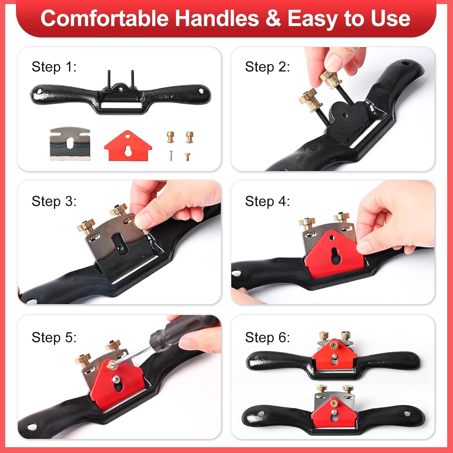 Juego de Cuchillas Klmnduo 2 Ajustables y Lima de Madera