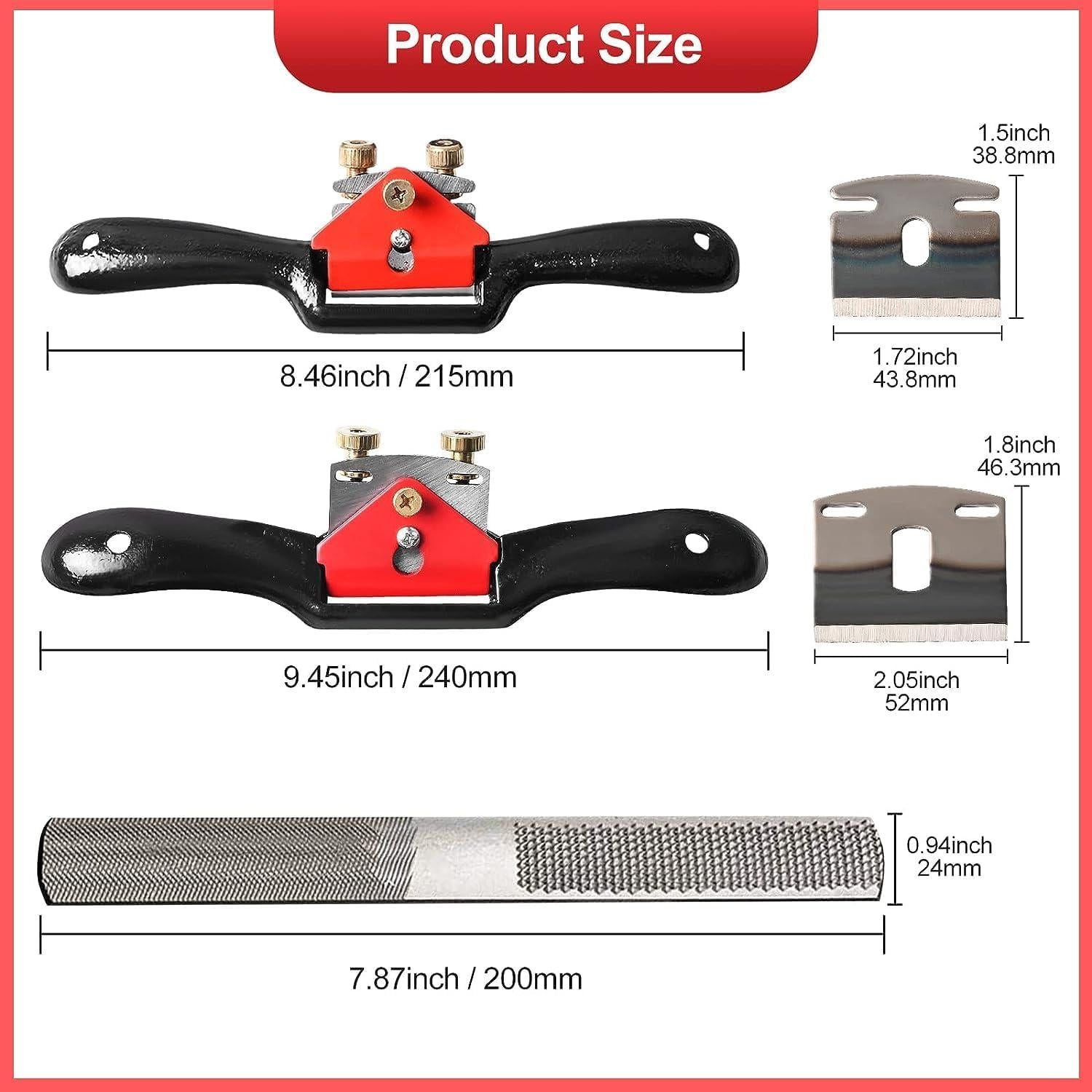 Juego de Cuchillas Klmnduo 2 Ajustables y Lima de Madera